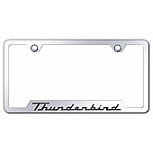 Automotive Gold License Plate Frame - Silver Stainless Steel - GFTHUEC