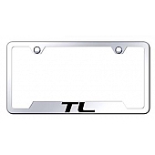 Automotive Gold License Plate Frame - Silver Stainless Steel - GFTLEC