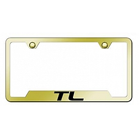 Automotive Gold License Plate Frame - Gold Stainless Steel - GFTLEG