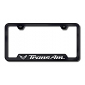 Automotive Gold License Plate Frame - Black Stainless Steel - GFTRAEB