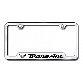 Automotive Gold License Plate Frame - Silver Stainless Steel - GFTRAEC