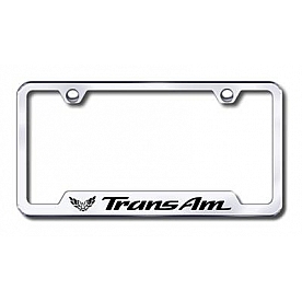 Automotive Gold License Plate Frame - Silver Stainless Steel - GFTRAEC