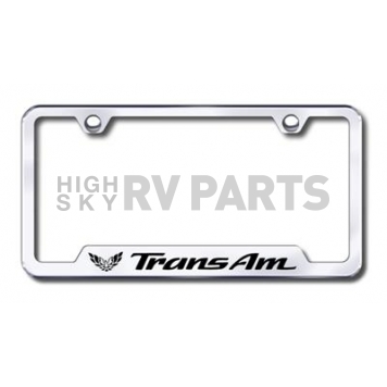 Automotive Gold License Plate Frame - Silver Stainless Steel - GFTRAEC