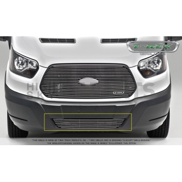 T-Rex Truck Products Bumper Grille Insert Overlay Polished Silver Aluminum - 6255750-1