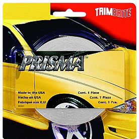 Trimbrite Pinstripe Tape - Single Solid Stripe Vinyl Chrome/ Silver - T0914