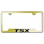 Automotive Gold License Plate Frame - Gold Stainless Steel - GFTSXEG