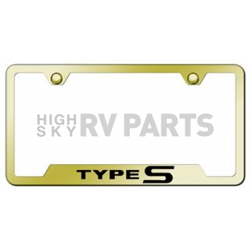 Automotive Gold License Plate Frame - Gold Stainless Steel - GFTYPEG
