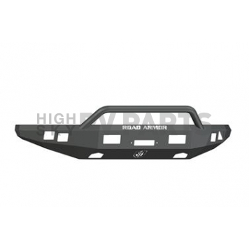 Road Armor Bumper Stealth Pre-Runner 1-Piece Design Steel Black - 614R4B