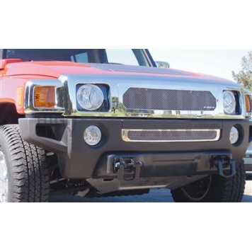T-Rex Truck Products Grille Insert - Mesh Rectangular Polished Stainless Steel - 54293