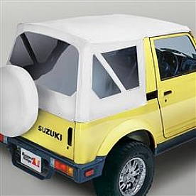 Rugged Ridge Soft Top - White Denim Standard Top Vinyl - 5372152