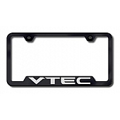 Automotive Gold License Plate Frame - Black Stainless Steel - GFVTEEB