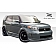 Extreme Dimensions Side Skirt - Primered Fiberglass Reinforced Plastic Black Set of 2 - 104120