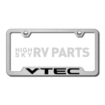 Automotive Gold License Plate Frame - Silver Stainless Steel - GFVTEES
