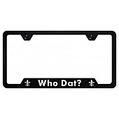 Automotive Gold License Plate Frame - Black Stainless Steel - GFWHODATEB