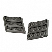 Rugged Ridge Hood Vent - Square Plastic Black Set Of 2 - 1775909