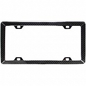 Pilot Automotive License Plate Frame - Black/ Silver Zinc - WL264CF