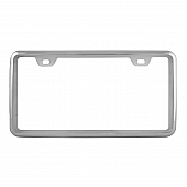 Pilot Automotive License Plate Frame - Silver Die Cast Zinc - WL704RW