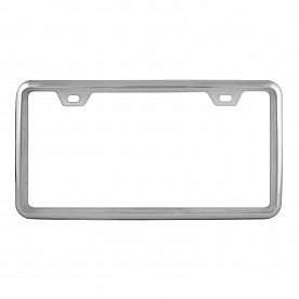 Pilot Automotive License Plate Frame - Silver Die Cast Zinc - WL704RW
