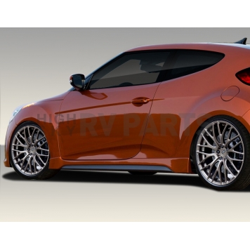 Extreme Dimensions Side Skirt - Primered Fiberglass Reinforced Plastic Black Set of 2 - 108846-3