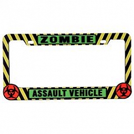 Pilot Automotive License Plate Frame - Green/ Black/ Yellow/ Red ABS Plastic - WL745