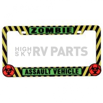 Pilot Automotive License Plate Frame - Green/ Black/ Yellow/ Red ABS Plastic - WL745