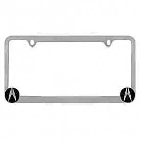Pilot Automotive License Plate Frame - Silver Die Cast Zinc - WL061C