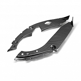 Seibon Carbon Hood Trim - Carbon Fiber Black Set Of 2 - 6193