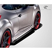Extreme Dimensions Side Skirt - Gloss Carbon Fiber Set of 2 - 108901