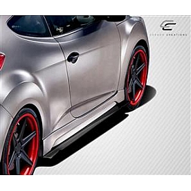 Extreme Dimensions Side Skirt - Gloss Carbon Fiber Set of 2 - 108901