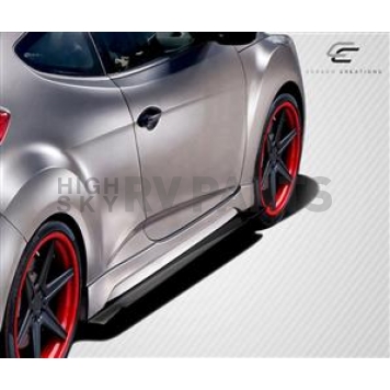 Extreme Dimensions Side Skirt - Gloss Carbon Fiber Set of 2 - 108901