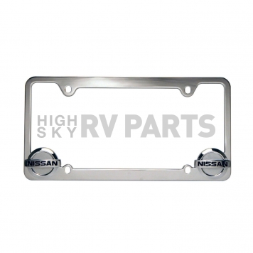 Pilot Automotive License Plate Frame - Silver Die Cast Zinc - WL071C-1