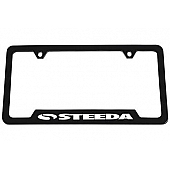 Steeda Autosports License Plate Frame - Black Plastic - 314DF32B2