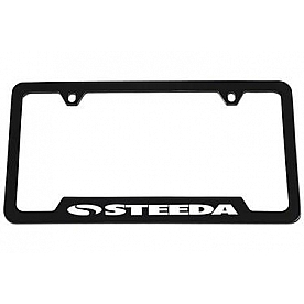 Steeda Autosports License Plate Frame - Black Plastic - 314DF32B2