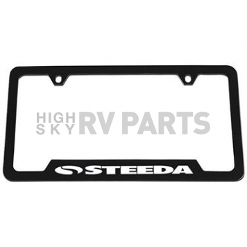 Steeda Autosports License Plate Frame - Black Plastic - 314DF32B2