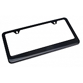 Trans Dapt License Plate Frame - Black Powder Coated Steel - 9798
