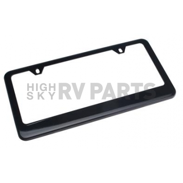 Trans Dapt License Plate Frame - Black Powder Coated Steel - 9798