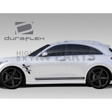 Extreme Dimensions Side Skirt - Primered Fiberglass Reinforced Plastic Black Set of 2 - 108987-5