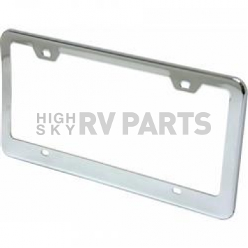 Vintage Parts License Plate Frame - Silver Chrome Plated Plastic - 9212