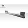 Extreme Dimensions Side Skirt - Primered Fiberglass Reinforced Plastic Black Set of 2 - 109070