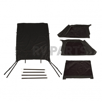 Rugged Ridge Soft Top - Black Standard Top Vinyl - 1379034