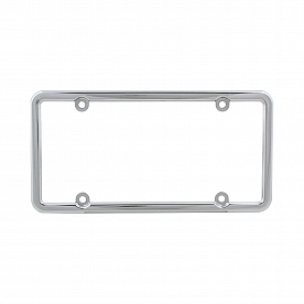 Pilot Automotive License Plate Frame - Silver Die Cast Zinc - WL127C