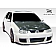 Extreme Dimensions Side Skirt - Primered Fiberglass Reinforced Plastic Black Set of 2 - 104522