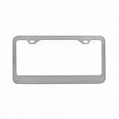 Pilot Automotive License Plate Frame - Silver Die Cast Zinc - WL201CB