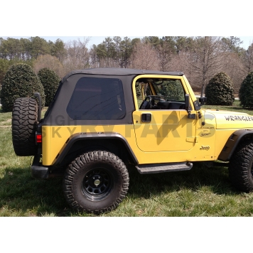 Rugged Ridge Soft Top - Black Fastback Top Vinyl - 1379035-4