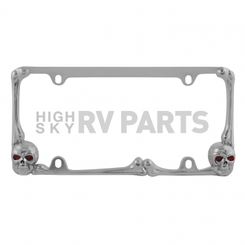 Pilot Automotive License Plate Frame - Silver Die Cast Zinc - WL218CR-1