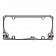 Pilot Automotive License Plate Frame - Silver Die Cast Zinc - WL218CR