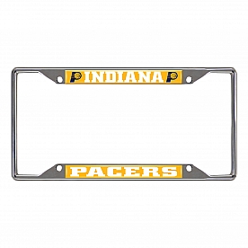 Fan Mat License Plate Frame - NBA Indiana Pacers Logo Metal - 20861