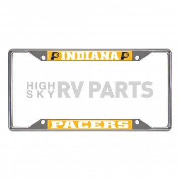 Fan Mat License Plate Frame - NBA Indiana Pacers Logo Metal - 20861