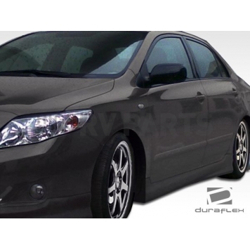 Extreme Dimensions Side Skirt - Primered Fiberglass Reinforced Plastic Black Set of 2 - 104599-2