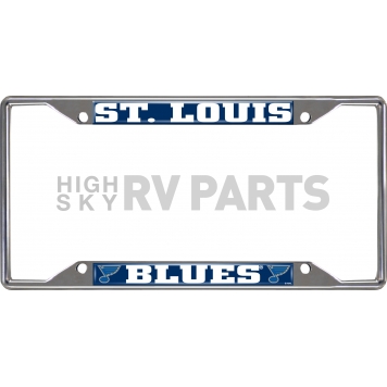 Fan Mat License Plate Frame - NHL St. Louis Blues Logo Metal - 17186